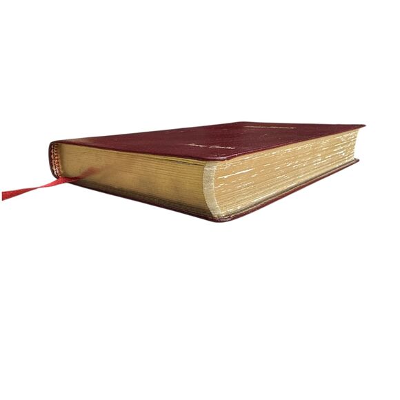 Holy Bible Red Letter Edition Burgundy Leather w/ Maps Presentation 1992 - Picture 3 of 10